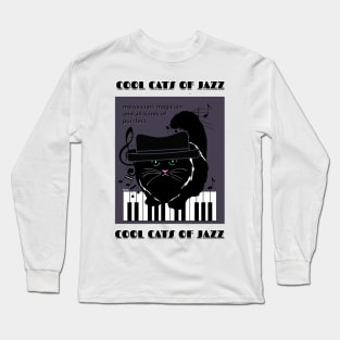 Cool Cats of Jazz-jazz music Long Sleeve T-Shirt